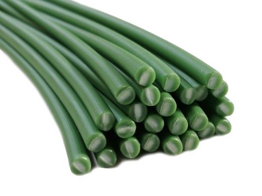 Plastic welding rods PE-HD 4mm Round Green (RAL6017) 25 rods